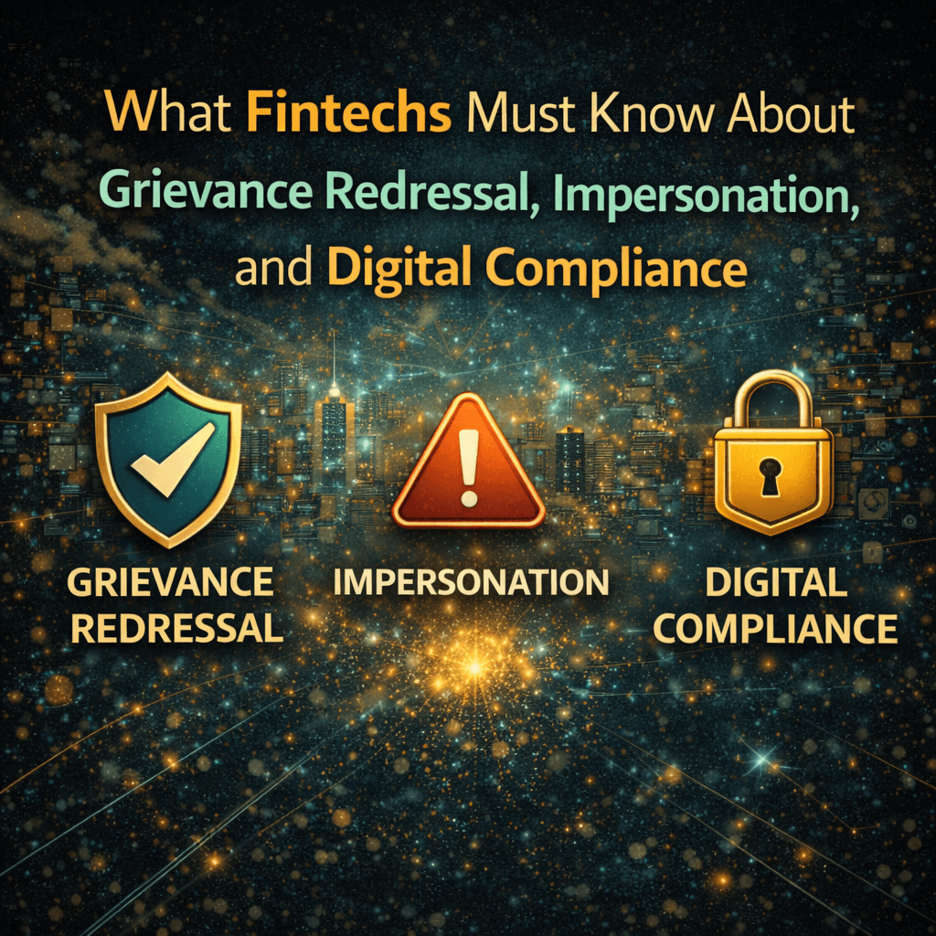 What Fintechs Must Know About Grievance Redressal, Impersonation, and Digital Compliance